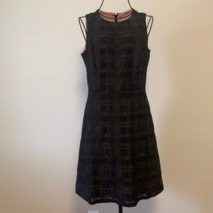 Black and blush loft short sleeve dress